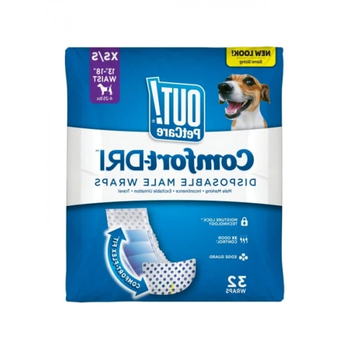 Tek Kullanımlık Erkek Köpek Bebek Bezi - 32 Adet, XS/S Beden