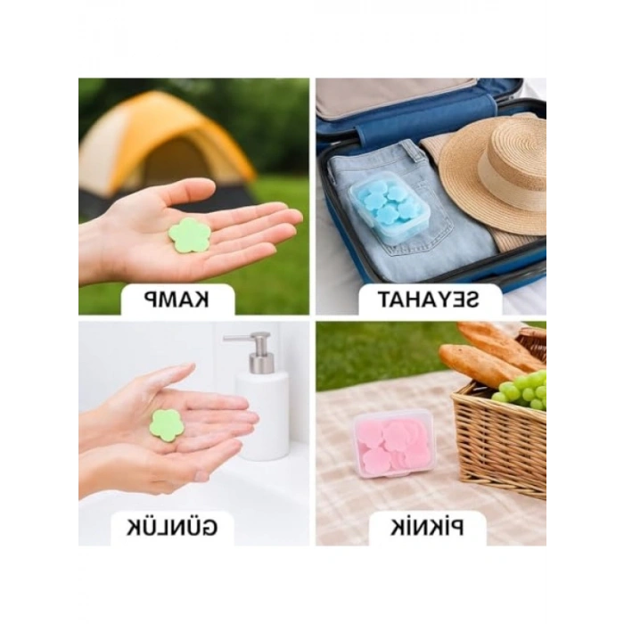 Tek Kullanımlık Kokulu Sabun Yaprakları - 200 Yaprak