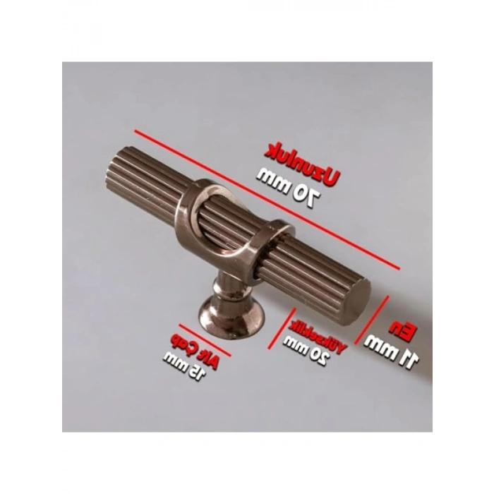 Tek Vidalı Bronz Metal Çekmece Kulpu - Mutfak ve Mobilya için