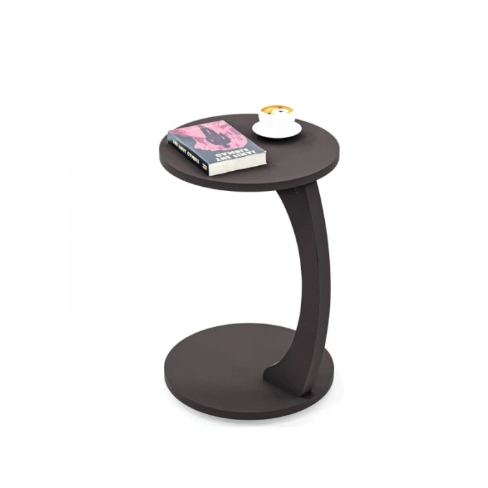 Tekerlekli C Şekilli Sehpa, Antrasit Gri