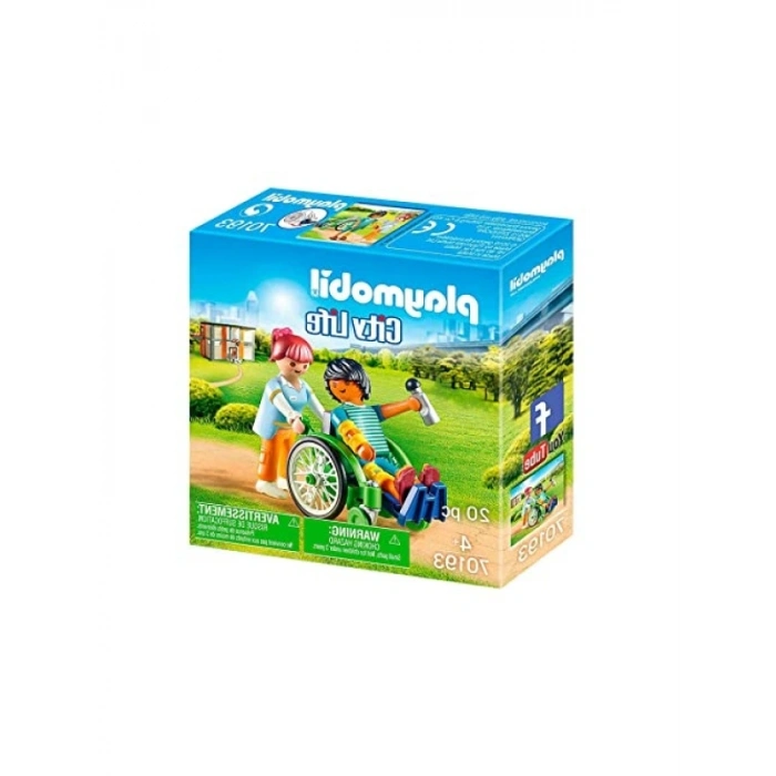 Tekerlekli Sandalyedeki Hasta Oyun Seti - 2 Figür