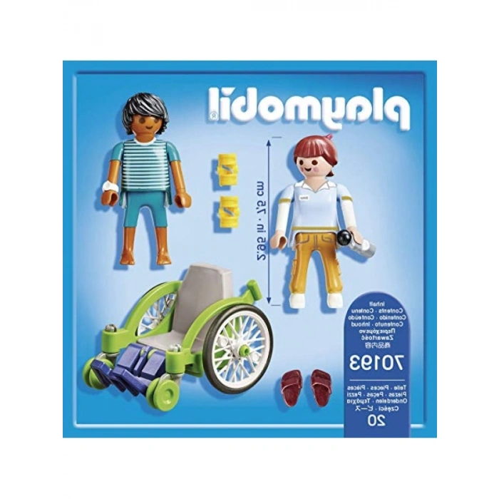 Tekerlekli Sandalyedeki Hasta Oyun Seti - 2 Figür