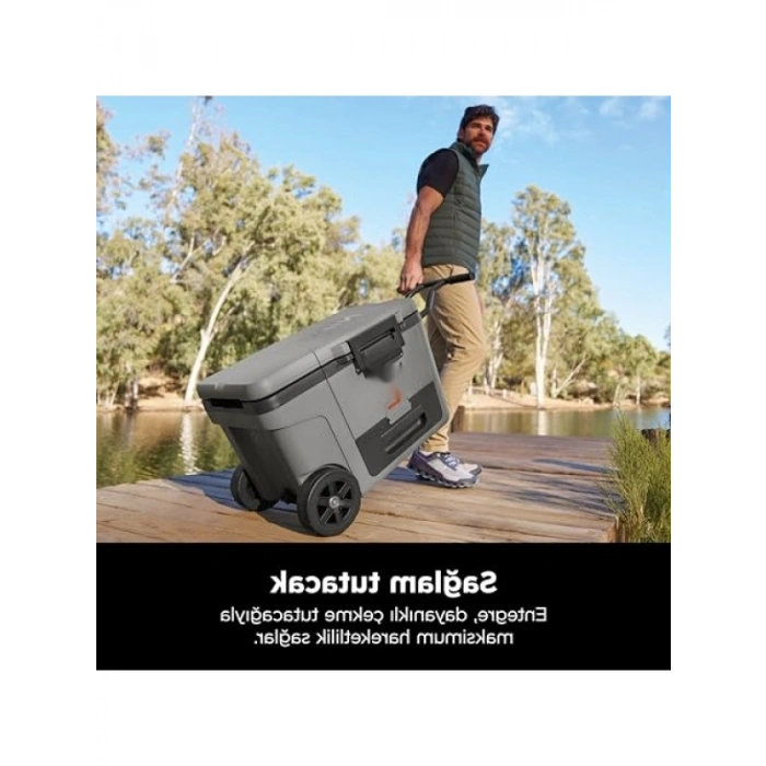 Tekerlekli Soğutucu - 42 Litre - Gri
