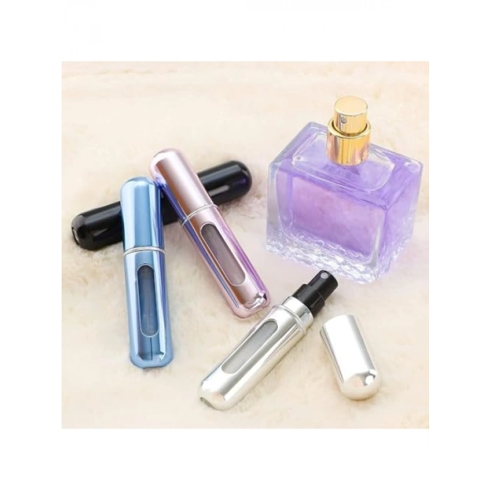 Tekrar Doldurulabilir Taşınabilir Parfüm Şişesi - Gümüş