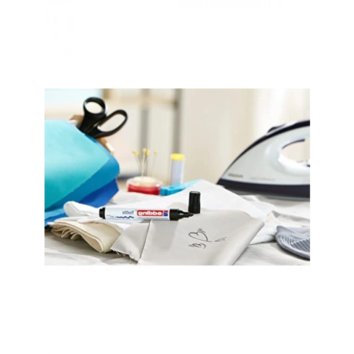 Tekstil Boyama Kalemi - Siyah - 2-3 mm Yuvarlak Uç