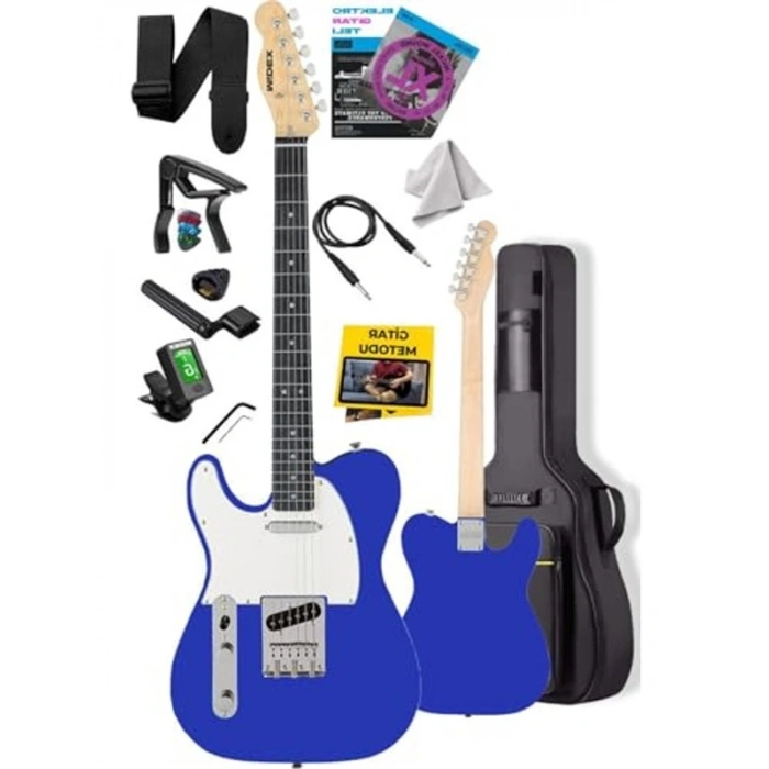 Tele Kasa Elektro Gitar, 2 Single-Coil ile Maple Klavye