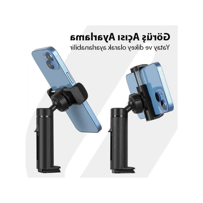 Telefon Tutucu Standı, Masa ve Koltuk Klipsli, Siyah Renk