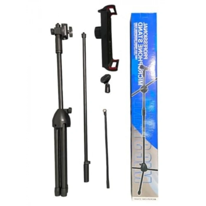 Telefon ve Tablet Tutuculu Mikrofon Standı