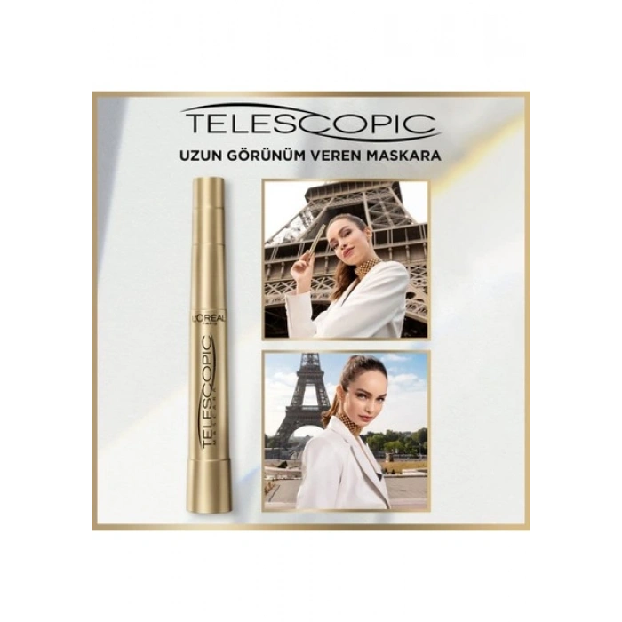 Telescopic Siyah Uzun Görünüm Veren Maskara