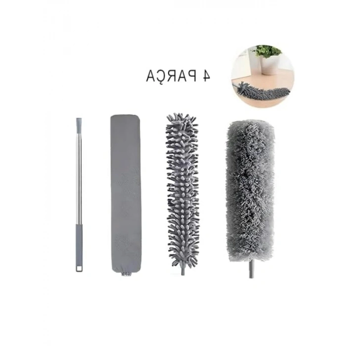 Teleskopik 3lü Mop Temizlik Seti – Ayarlanabilir Sap