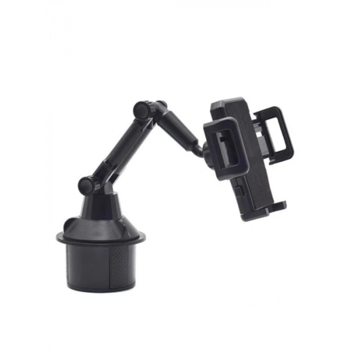 Teleskopik Araç Bardak Yeri Telefon Tutucu, Siyah