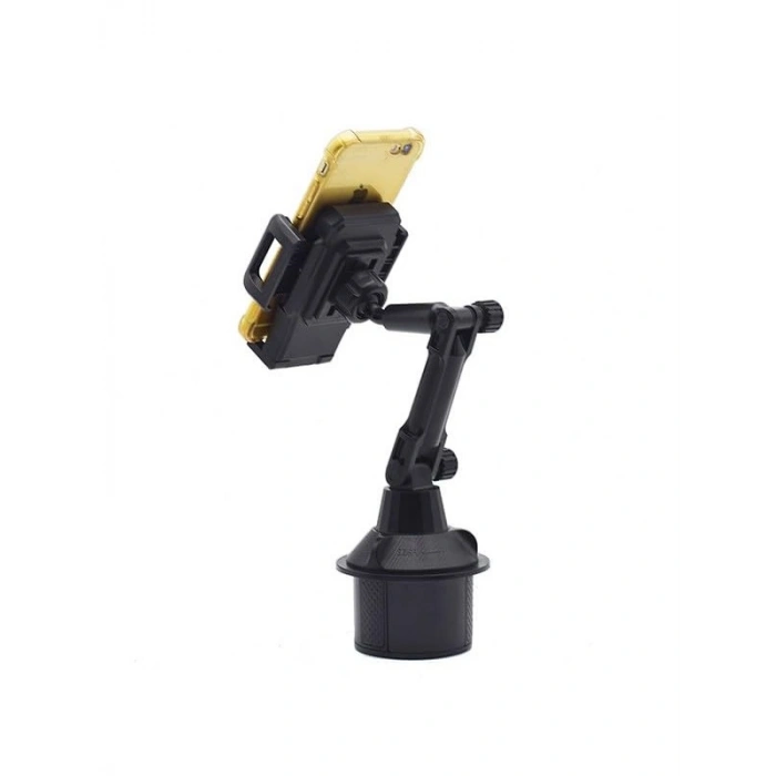 Teleskopik Araç Bardak Yeri Telefon Tutucu, Siyah