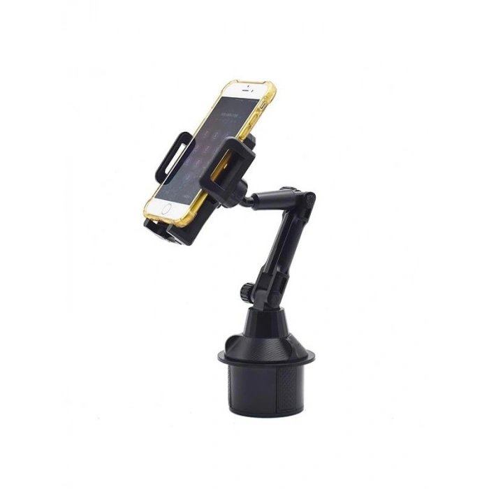 Teleskopik Araç Bardak Yeri Telefon Tutucu, Siyah