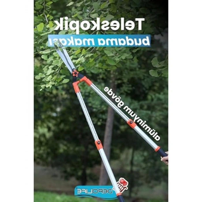 Teleskopik Budama Kesme Makası, Alüminyum Yapı, Rahat Kullanım
