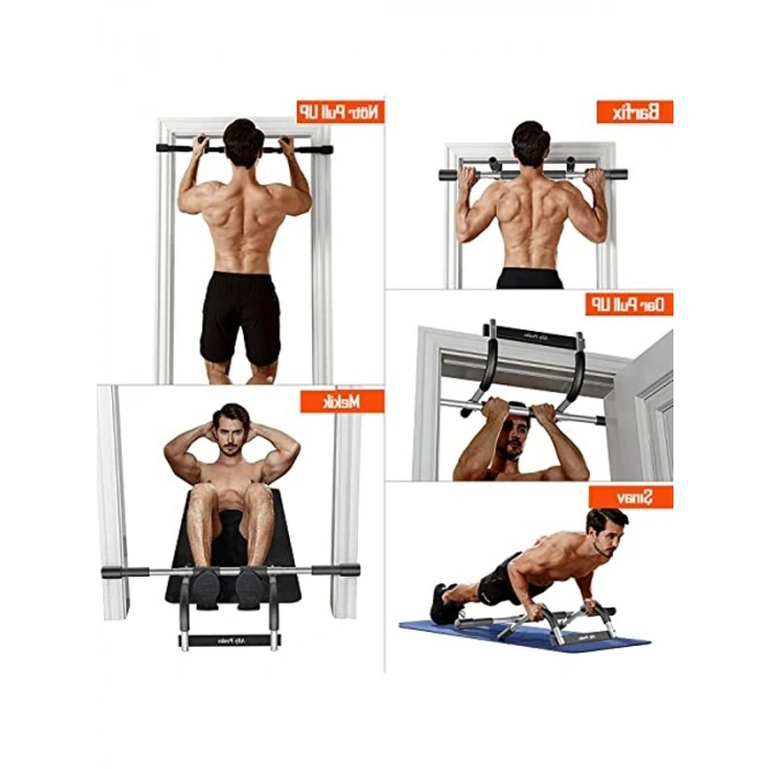 Telvesse Kapı Barfiksi Çok Fonksiyonlu Mekik Şınanan Barfix Aleti Deri Çubuğu Chin Up Pull Up Deri, Telvesse