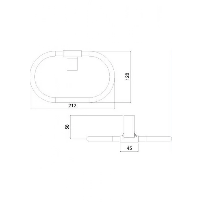 Tema Banyo Premium Yuvarlak Havluluk 71008