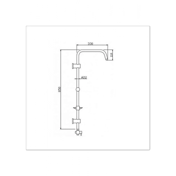 Tema Banyo Rain Quadro Tepe Duş Seti 53240