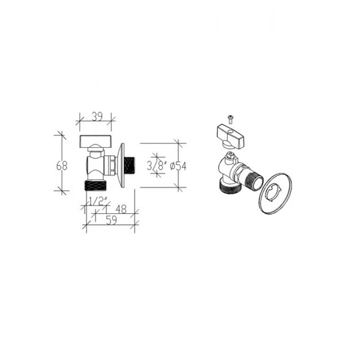 Tema Çamaşır Makine Musluğu 3/4″ 69120