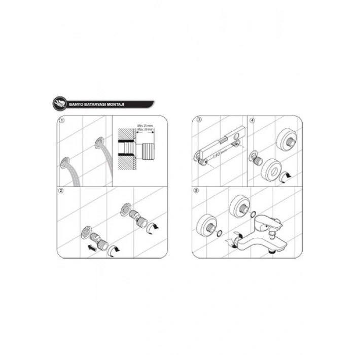 Tema Cosmo Q40 Banyo Bataryası 61031