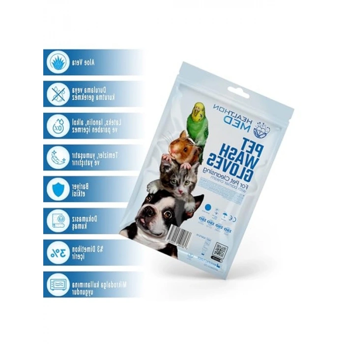 Temizleme Mendili Kesesi, Aloe Vera İçerikli, Durulama Gerektirmez