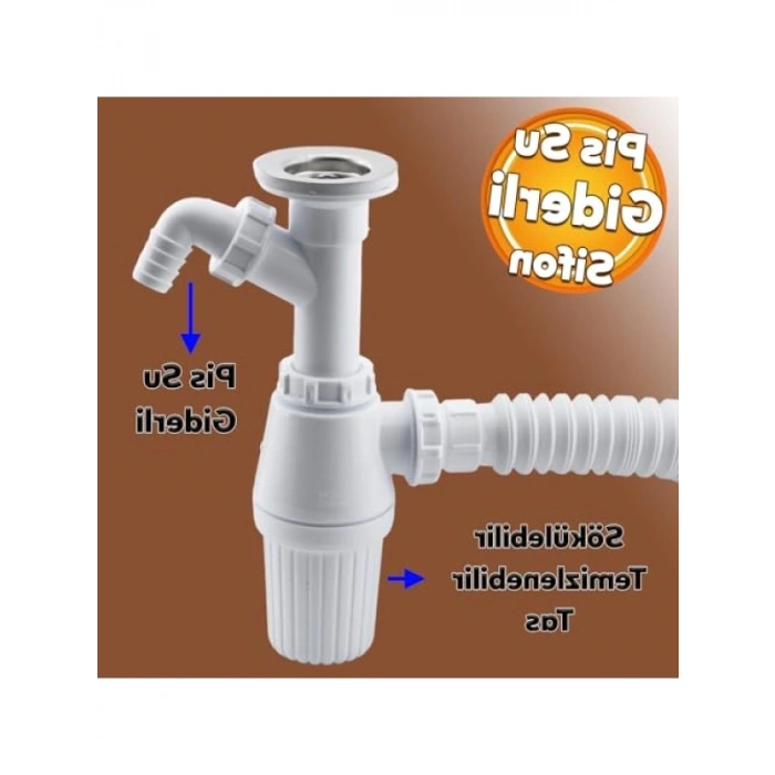 Temizlenebilir Taslı Sifon (Çift Giderli)