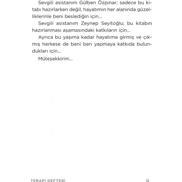 Terapi Defteri - Deniz Bolsoy Erdem