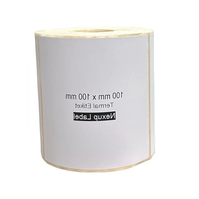 Termal Etiket, Barkod ve Adres Yazımı İçin 100x100 mm Boyutunda