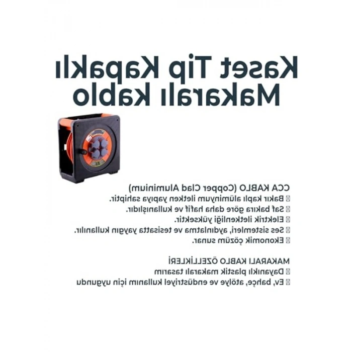 Termal Sigortalı Uzatma Kablosu, 3x2.5 mm, 40 Metre