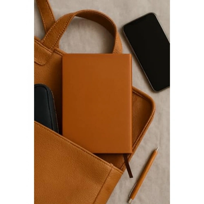 Termo Deri Kapaklı Noktalı Defter - A5 (128 Yaprak)