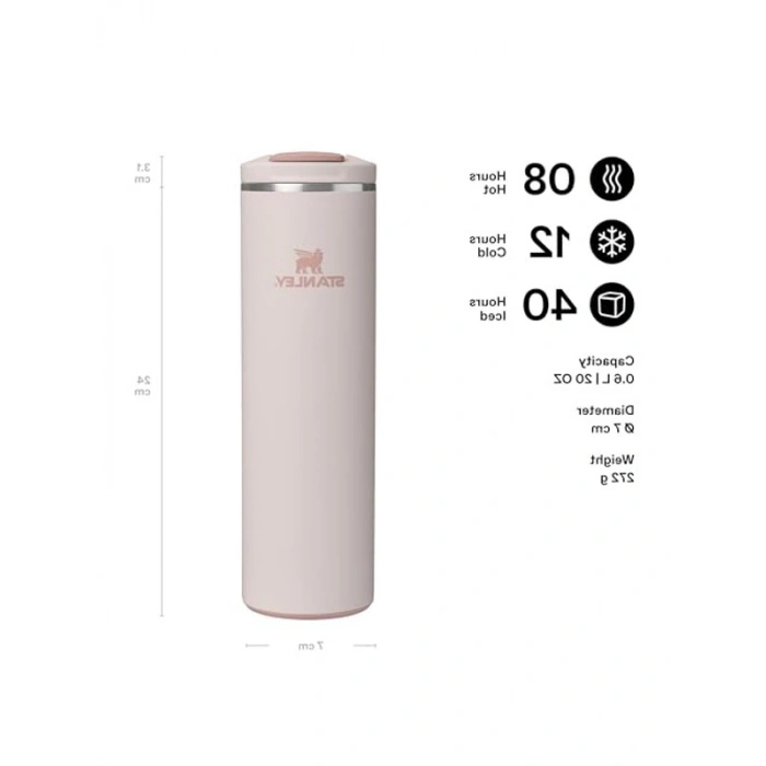 Termos Bardak, 0.60 L Kapasite, Pembe Kuvars Renk Seçeneği