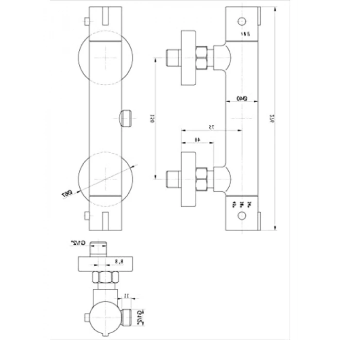 Termostatik Duş Bataryası