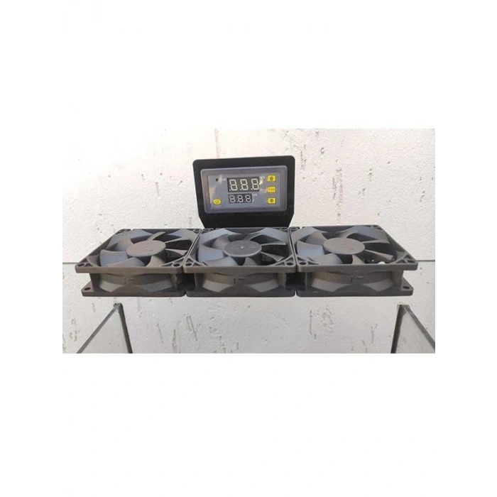 Termostatlı Akvaryum Soğutucu Fan - 3lü Set