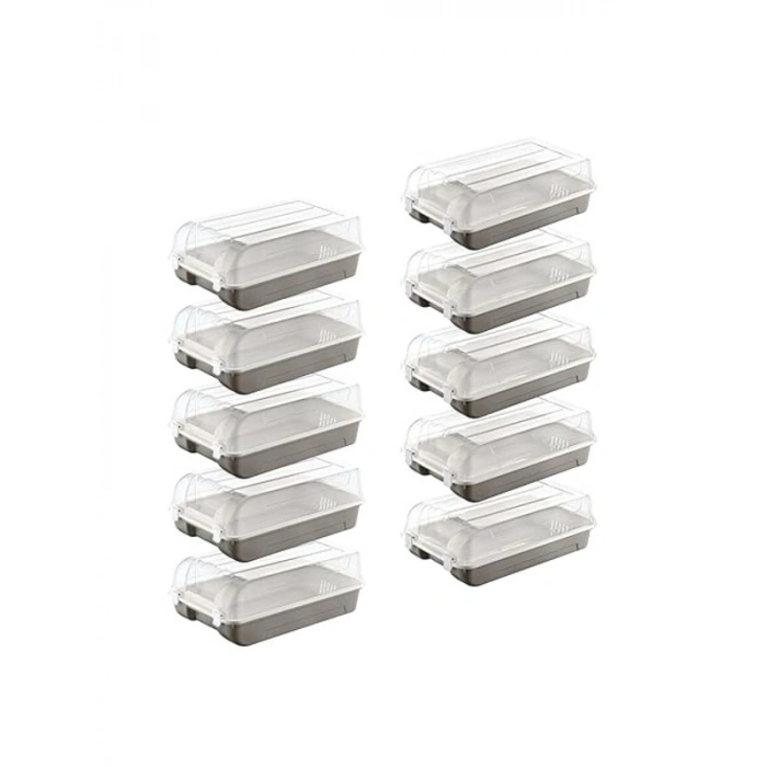 Terra Ayakkabı Kutusu, 10lu Set, 5 Kadın & 5 Erkek