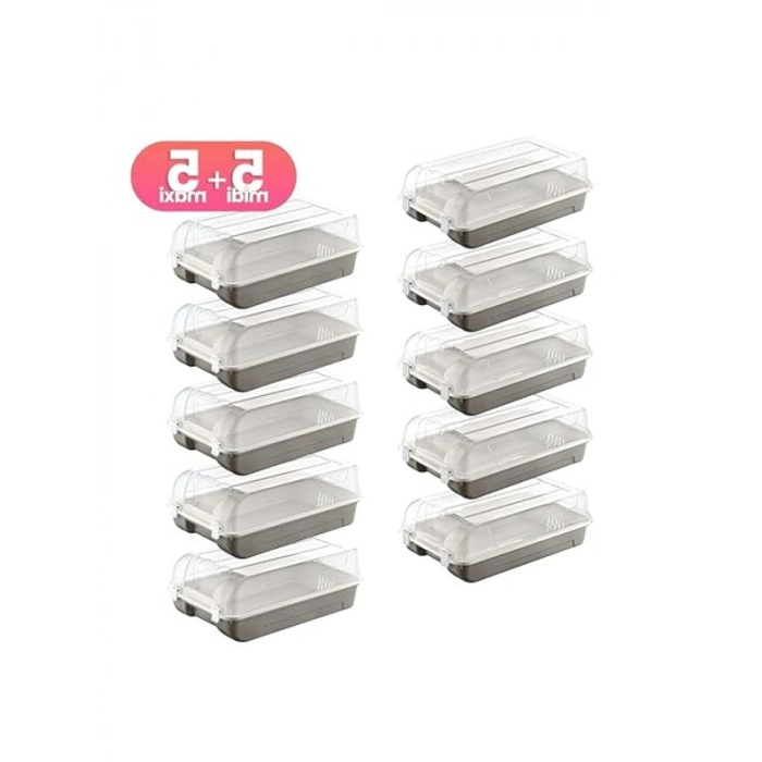 Terra Ayakkabı Kutusu, 10lu Set, 5 Kadın & 5 Erkek