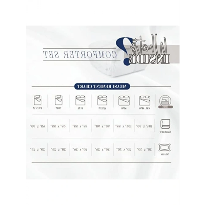 Ters Çevrilebilir Yorgan Seti - 3 Parça, Dört Mevsim Kullanıma Uygun