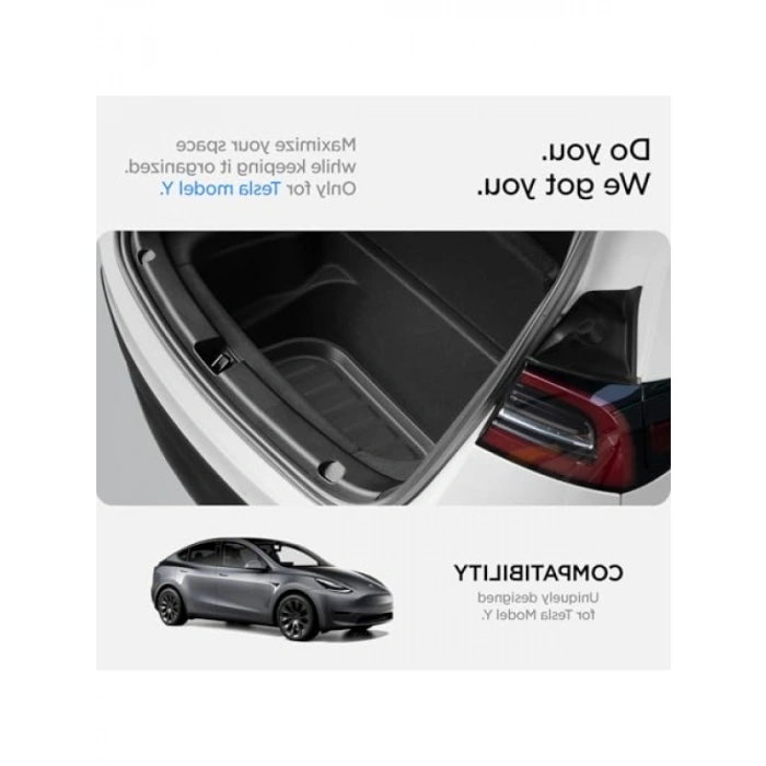 Tesla Model Y (2024-2023) Uyumlu Arka Bagaj Paspası