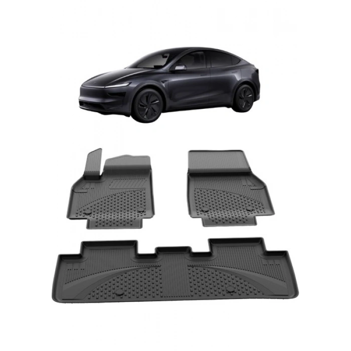 Tesla Model Y Juniper 2025+ Uyumlu Sahler 4.5d Pro Premium Oto Havuzlu Paspas - Model Y Juniper 2025+