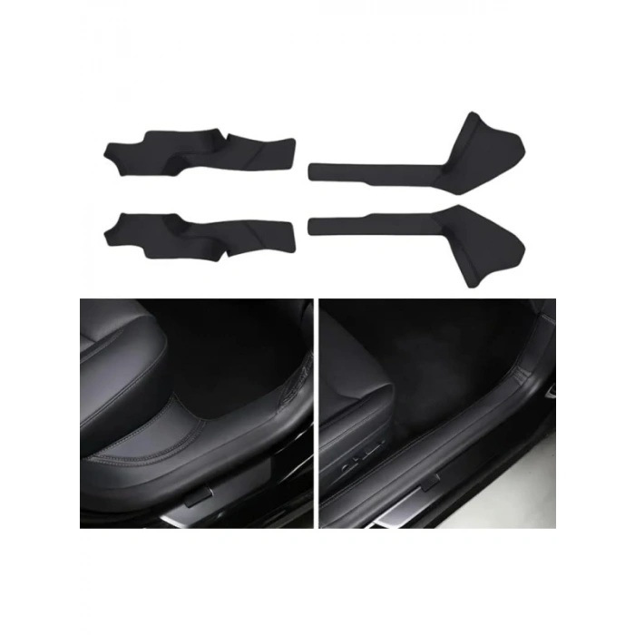 Tesla Model Y Uyumlu Ön ve Arka Kapı Eşik Koruma Seti
