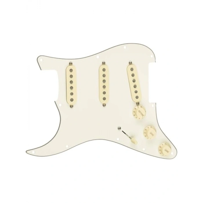 Tex-Mex Manyetiklerle Donatılmış Beyaz Pickguard