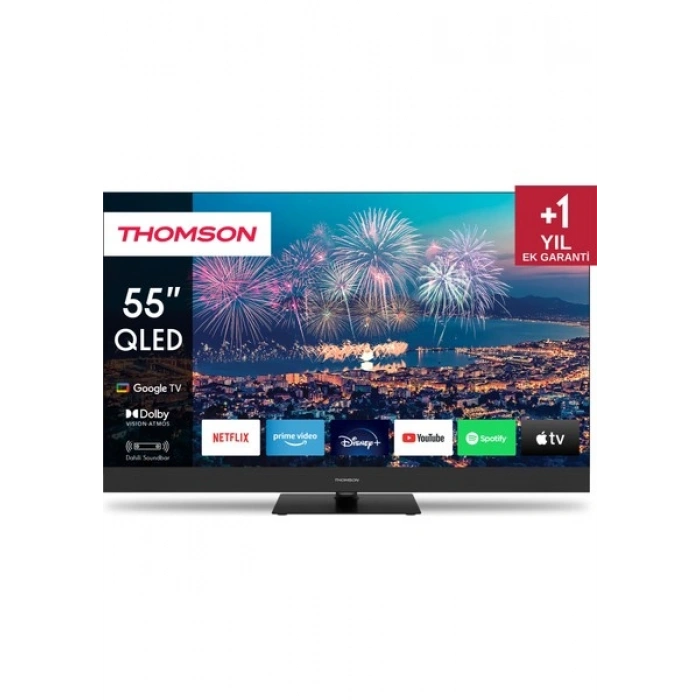THOMSON 55QG6C14 55 139 Ekran Uydu Alıcılı 4K Ultra HD Google QLED Plus TV