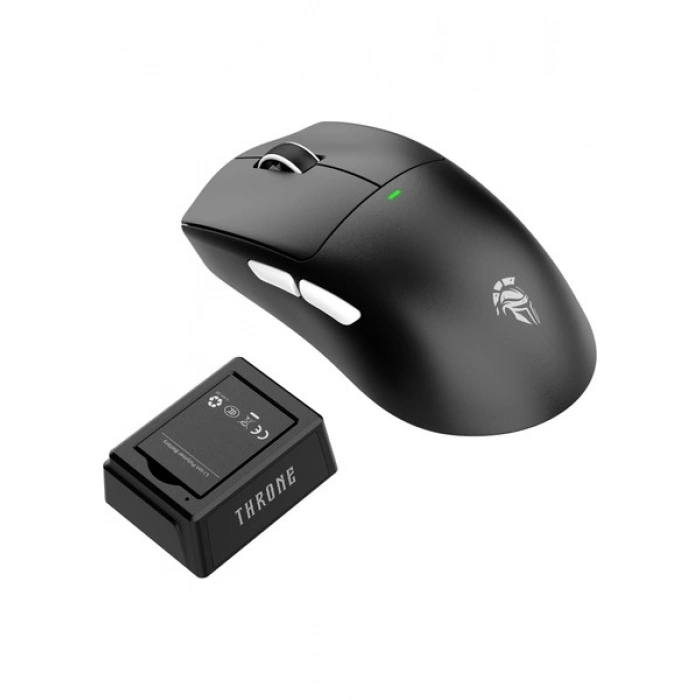 Throne Hydra Core 24.000 Dpi Paw 3311 Değiştirilebilir Batarya Şarj Istasyonu & Makro Yazılım Ptfe Kaplama Kablosuz Gaming Mouse (2.4ghz + Bt + Type-C)
