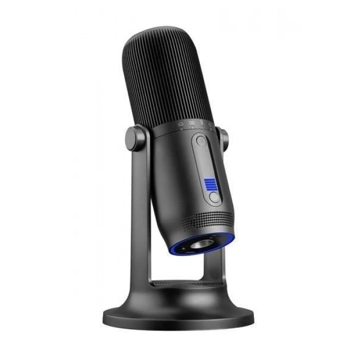 Thronmax M2 Mdrıll One Siyah USB 48KHZ 16BIT Hd Stüdyo 4tip Kayıt Rgb 3,5mm LED Type-C Mikrofon
