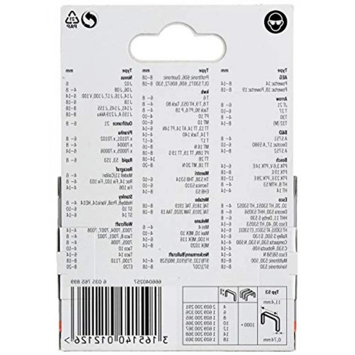 Tip 53 Zımba Teli, 4x0.74mm, 6mm Uzunlukta