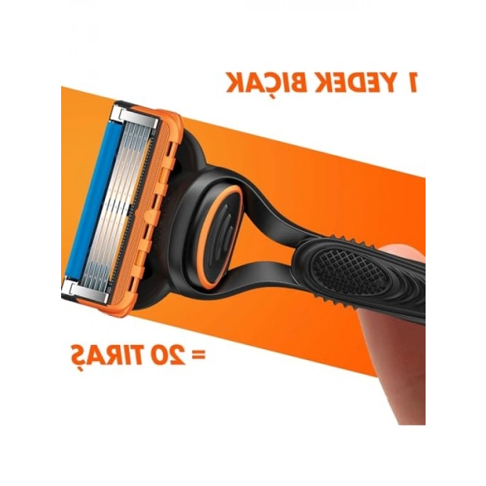 Tıraş Seti - 5 Bıçaklı ve Jel ile Çanta