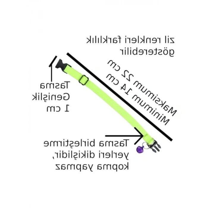 Tokalı Zilli Yavru Kedi Boyun Tasması