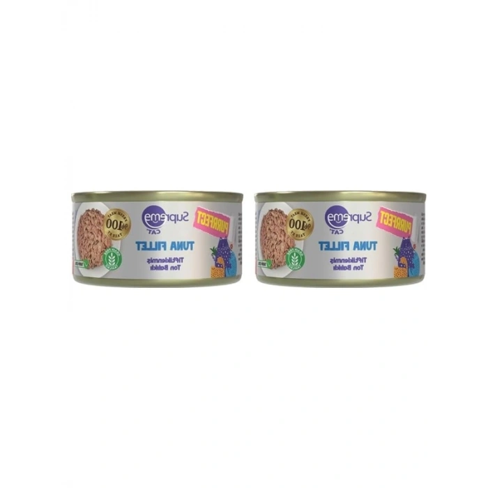 Ton Balıklı Tiftiklenmiş Konserve Kedi Maması, 70 gr (2 Paket)