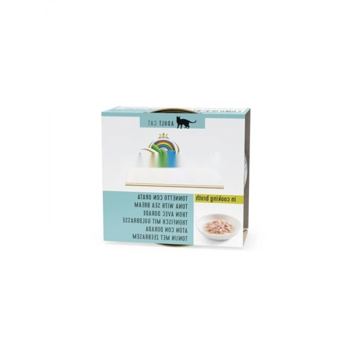 Ton Balıklı ve Çipuralı Et Suyunda Yetişkin Kedi Konservesi, 70g