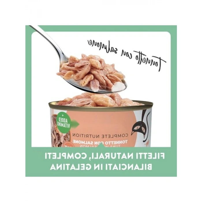 Ton Balıklı ve Somonlu Jöle Kedi Konserve Maması 85 gr