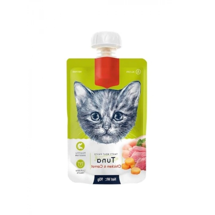 Ton Balıklı ve Tavuklu Kedi Et Ezmesi - 90 gr