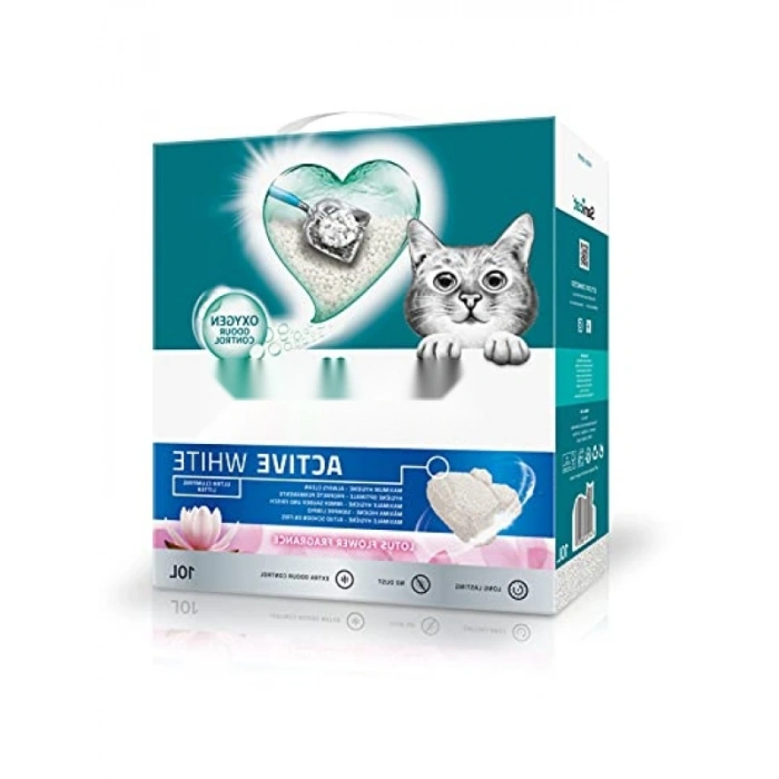 Topaklanan Kedi Kumu - Active White Lotus Çiçeği, 10L